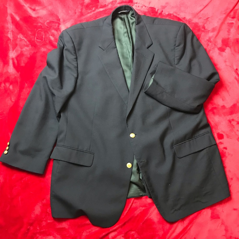 Brooks Brothers 346 blazer gold buttons 100% wool